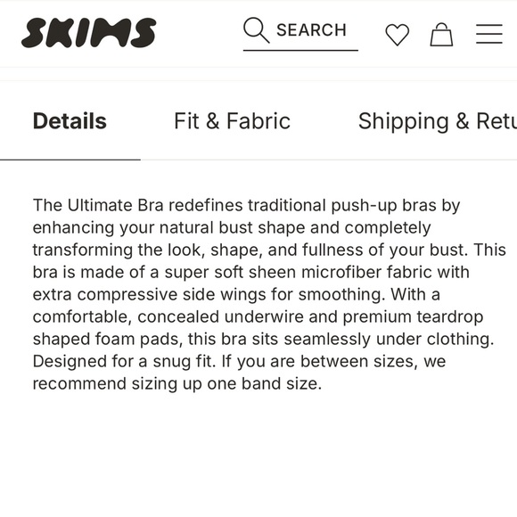 SKIMS Ultimate Teardrop Push-Up Bra - Picture 6 of 6